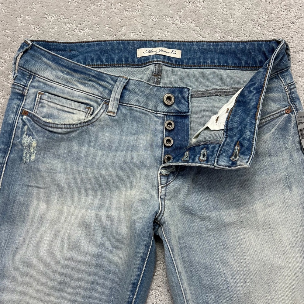 Mavi Jeans Womens 27x31 Blue Light Wash Denim Stretxh Cindy Button Fly NWT